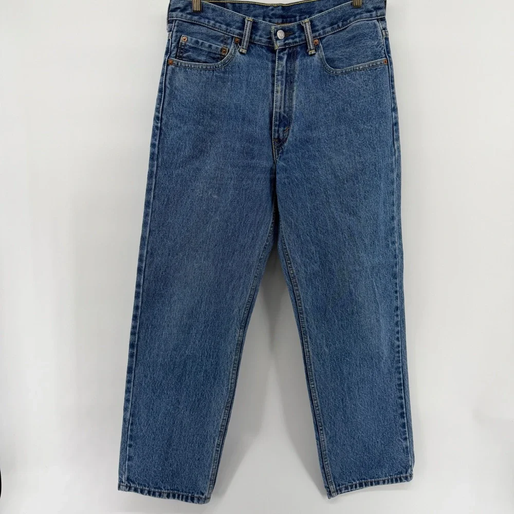 Levis 550 Relaxed Fit Tapered Leg Jeans Medium Wash Blue 32x30 00550-4891